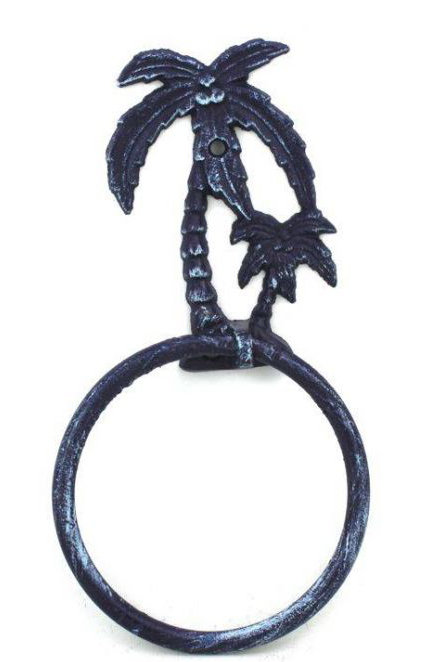 Towel Ring, Rustic Dark Blue