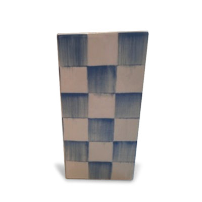 Sky Check Small Pillar Vase