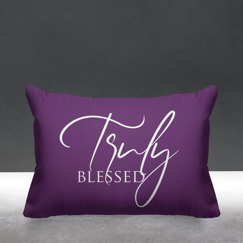 Housse et insert de coussin rectangulaire Aspire, Mauve