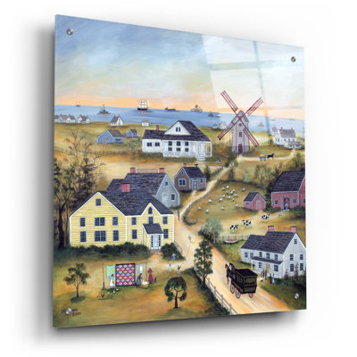  'The Old Mill On Nantucket' by JL Munro Acrylic Glass Wall Art, 24" x 24"