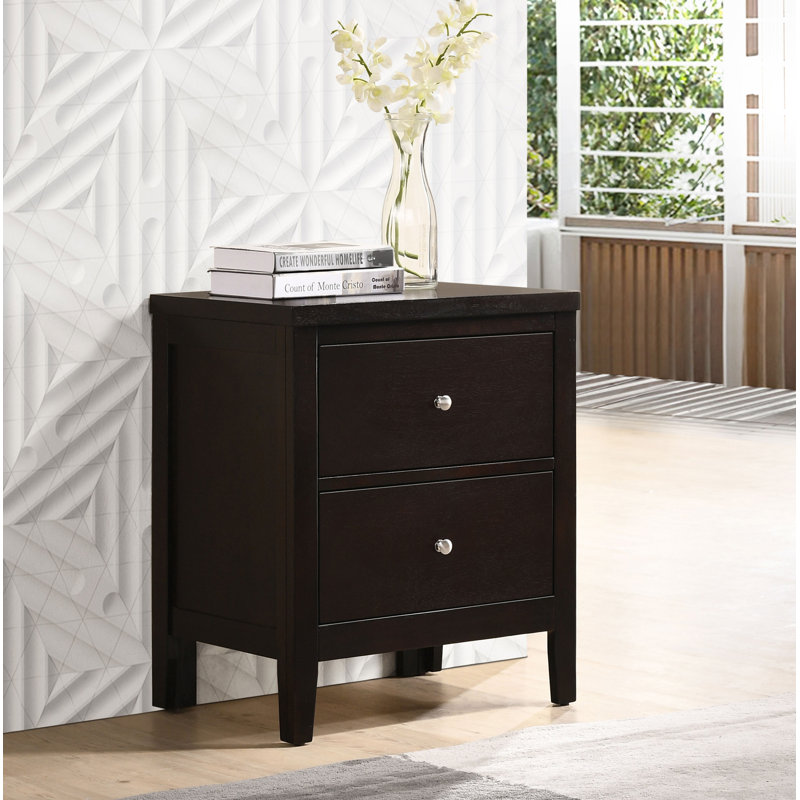 2 - Drawer Nightstand, Cappuccino