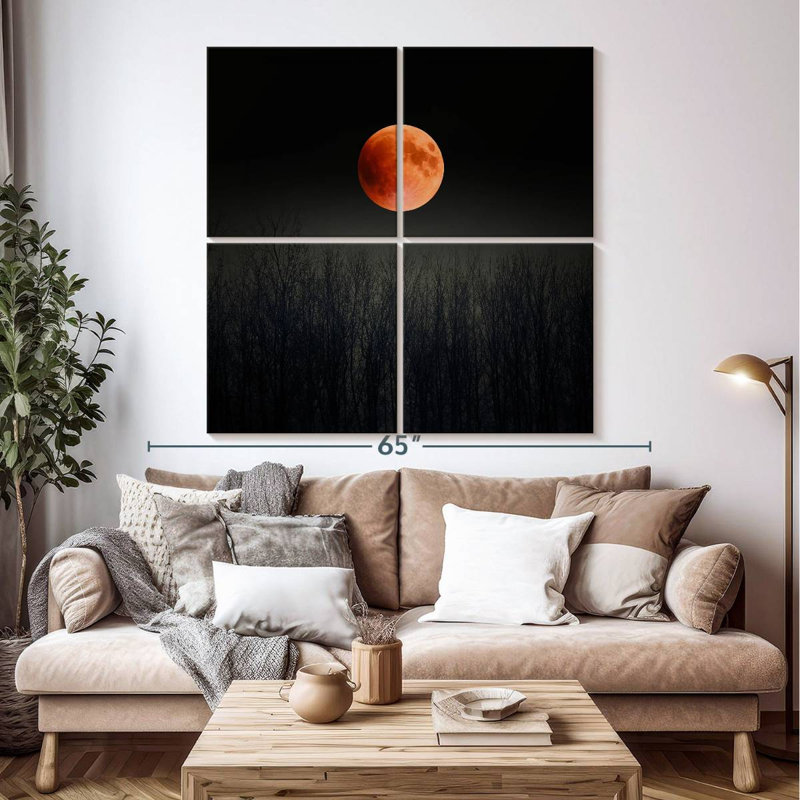 Oberle Mystical Blood Moon, 50'' H x 50'' W