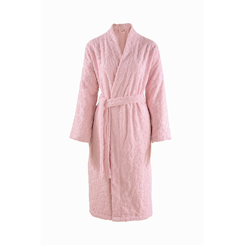 Aura Cotton Terry Cloth Girl / Woman+ Above Knee Bathrobe, L
