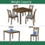 Ensemble de table de salle à manger 5 pièces Elegant Elegant