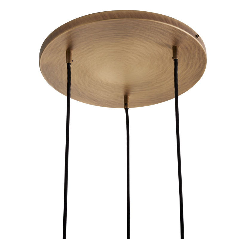 Luminaire suspendu triple Caterina - Aubergine, Aubergine