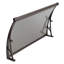 Auvent de porte résistant aux intempéries avec protection contre les rayons UV, auvent de porte mural pour porche, garage et balcon