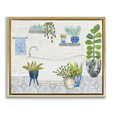  «Rustic Botanical Bathroom Floater Canvas» par Courtney Prahl