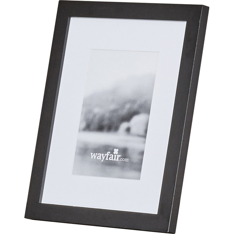 Black Wood Matte Picture Frame, 8" W x 10" H
