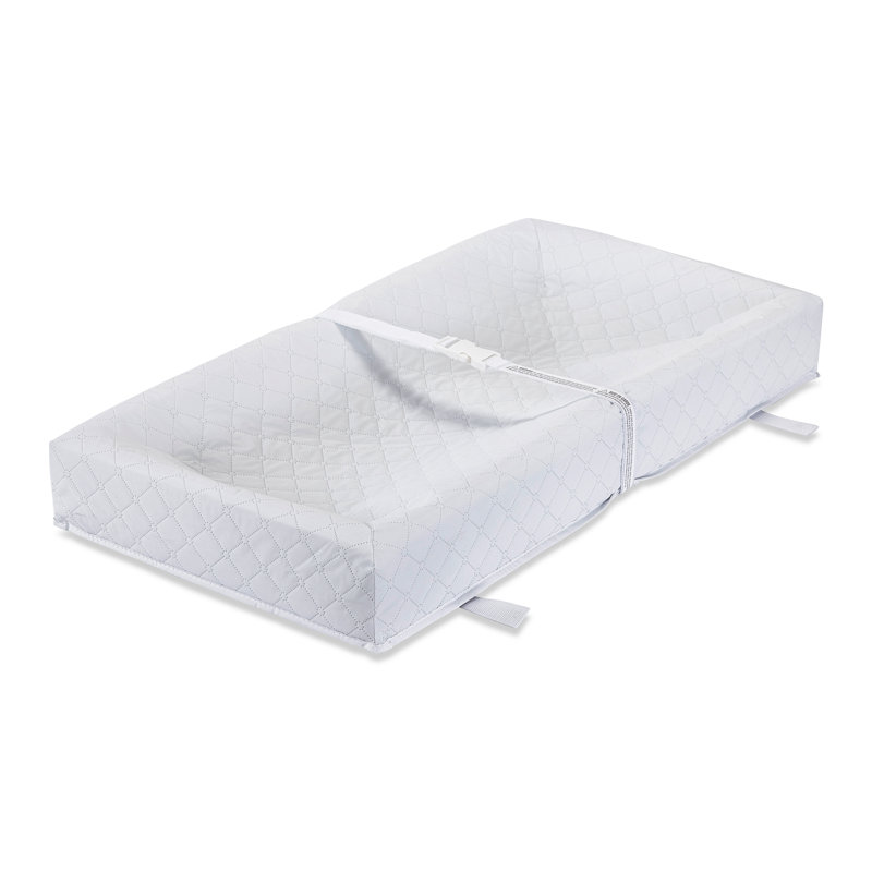 Johnathan Combo Pack Waterproof Changing Pad with Fitted Plush Cover, 4" H x 32" W x 16" D, White