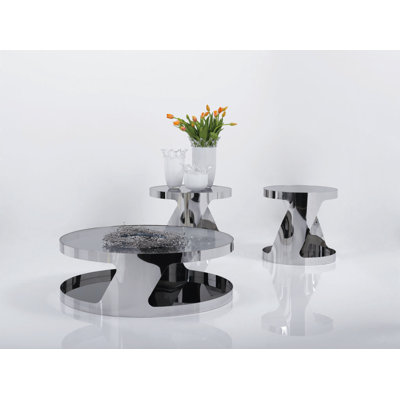 Torrence Glass Top End Table