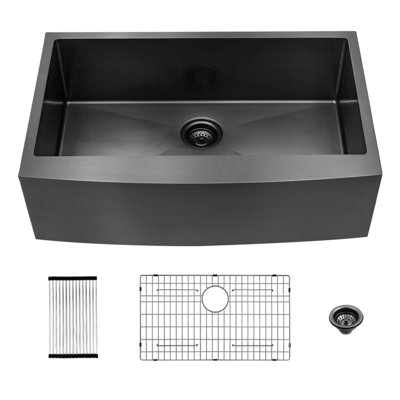 33'' L Single Bowl Stainless Steel Kitchen Sink