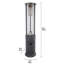 Chauffe-terrasse en spirale Paramount, gris