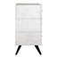  Commode blanche 3 tiroirs Marek