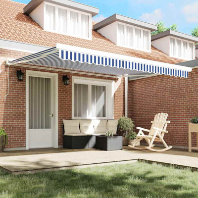 Ivy Bronx Fabric Cover Retractable Patio Awning