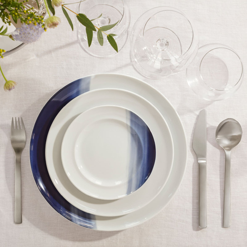 KOPPEL Lunch Plate Set, 4pcs, in white porcelain