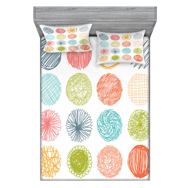 Microfiber Sheet Set, Queen Sheet Set with Fitted Sheet