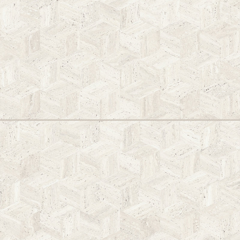Sensi Roma 24" x 48" Porcelain Patterned Wall & Floor Tile, White