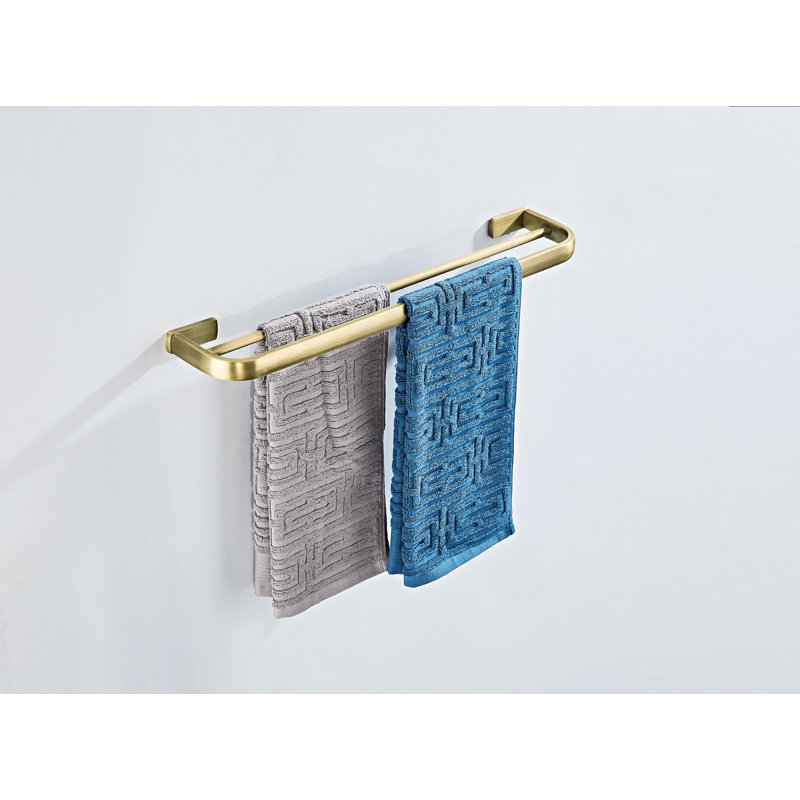 Wall Towel Rack, Brushed Bronze