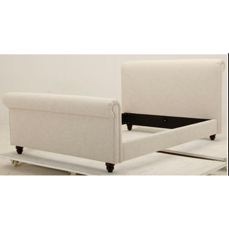 Lit plateforme tapissier-HF