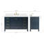 Ensemble de meuble-lavabo double 54 po -1086008261