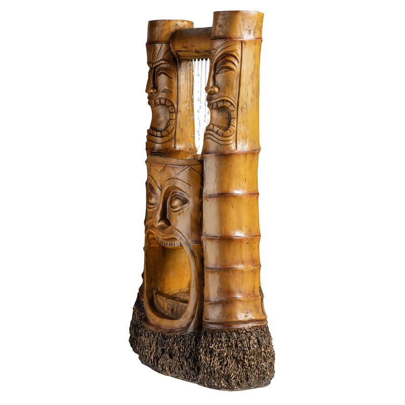Tiki Gods of Hawaiian Islands Fountain