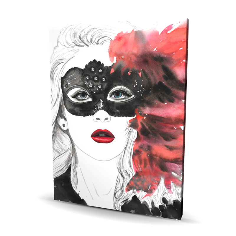 Boule masquée - Toile blanche de salon pour la décoration intérieure