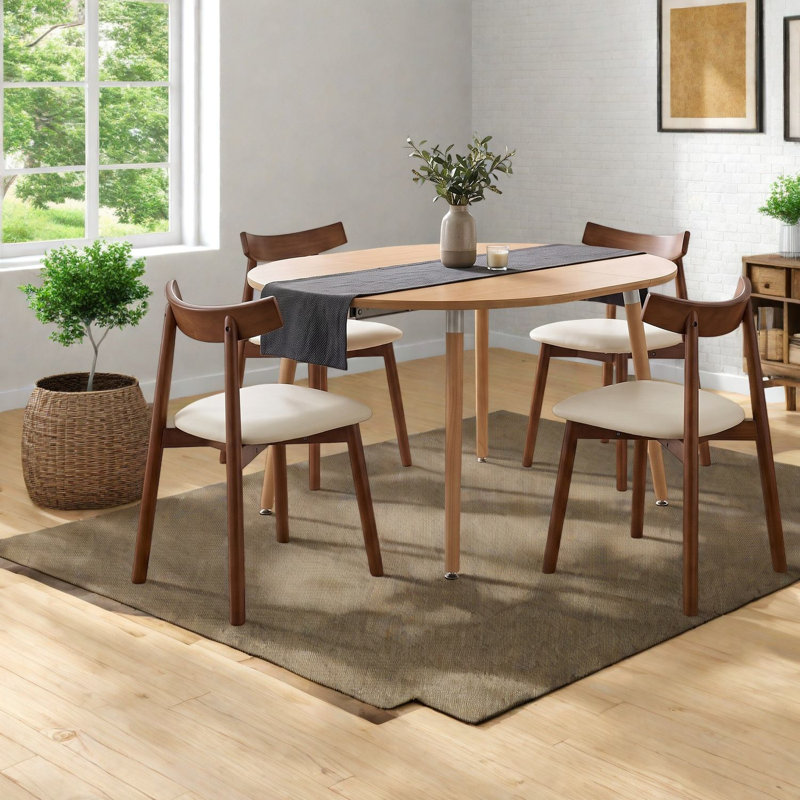 Ensembles de table de salle à manger extensible (doit inclure à la fois la table et la chaise), cuisine moderne en bois aggloméré