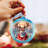 4'' Glass Hanging Figurine Ornament