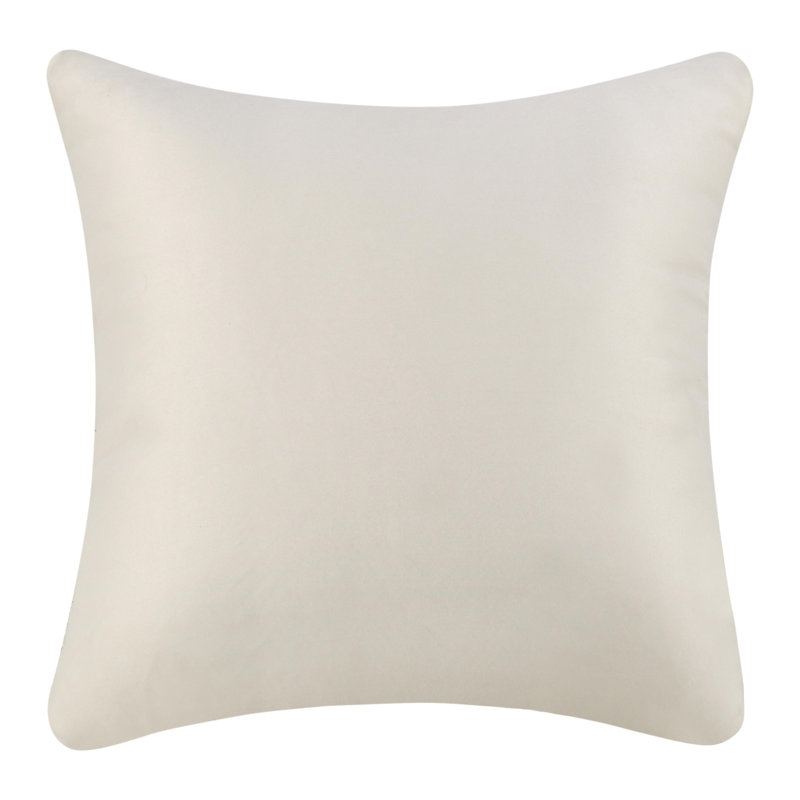 Vico Pillow Cover & Insert, Ivory, Square, 22" x 22"