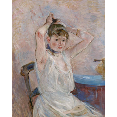 "The Bath" par Berthe Morisot - Toile tendue avec châssis