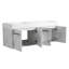 Meuble-lavabo mural 60 po avec lavabo double en résine épaisse-283821489