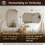 Miroir de salle de bain Contemporary Cadre en acier inoxydable-692760830-685656158