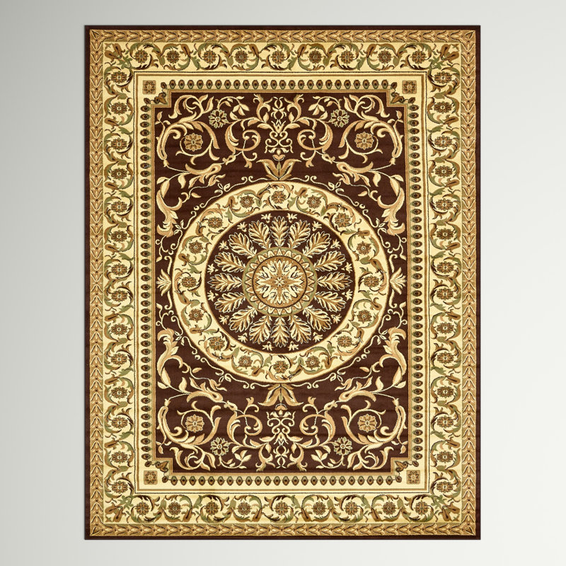 Tapis oriental brun / beige Aracelia, Rectangle 10 pi 6 po x 16 pi 5 po