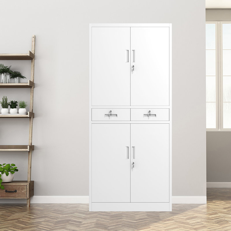 Armoire de rangement H 70,9 po x l 31,5 po x P 15,75 po Castillon, Blanc