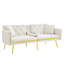 174cm Velvet Convertible Sofa-1666014824