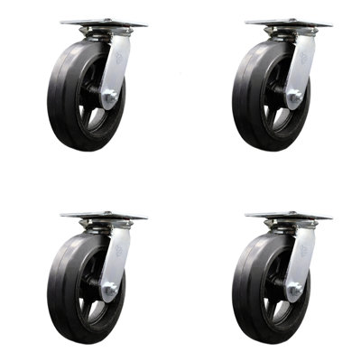 Rubber on Steel Casters