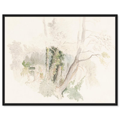 Art Remedy, croquis rétro sur toile, arbres à Beddington