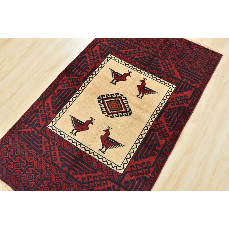 Tapis blanc unique de 3 pi 3 po x 5 pi 5 po