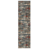 Holbeach Abstract Area Rug in Blue/Beige