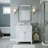 Wyndell 30'' Single Bathroom Vanity with Marble Top