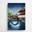 Wisteria & Half Moon Bridge At Kameido by Tsuchiya Koitsu - Wrapped Canvas Print-55301667