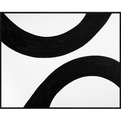 Black And White Curves Print
