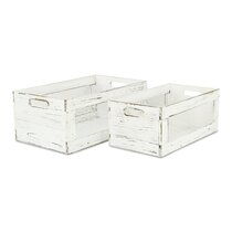 Home-X - Small Nesting and Stackable Storage Bins, Set of 3 (Storage Area  10L x 8W x 5.75H)