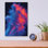  «Basketball Legend Glow 23» par Ann Klee, art mural en verre acrylique, 12 po x 16 po