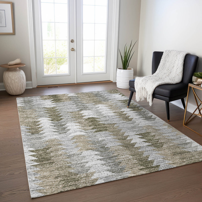 Tapis intérieur / extérieur en polyester antidérapant et lavable Keiser , Rectangle 5 pi x 7 pi 6 po