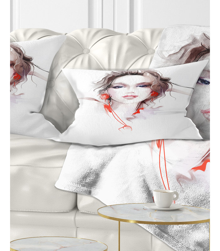 Coussin Portrait, 12 po x 20 po, Rectangle