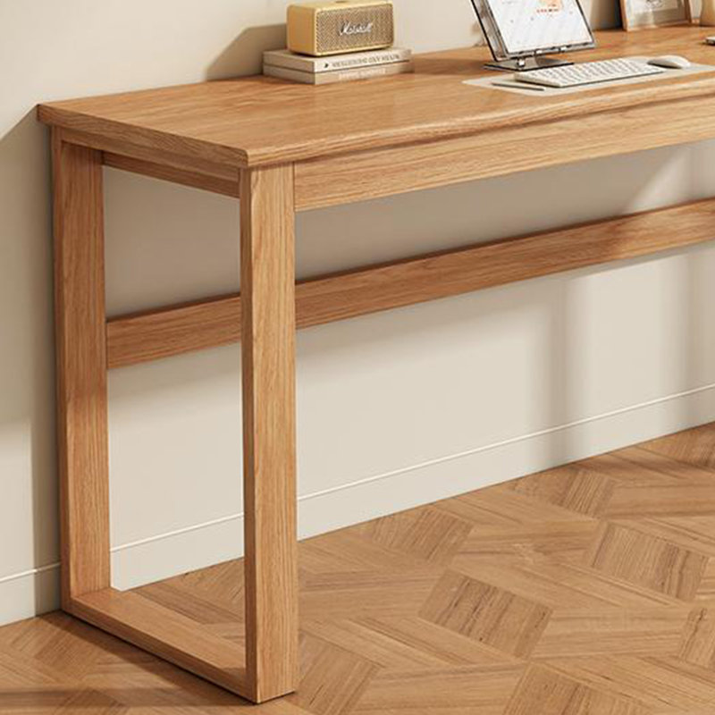 Bureau moderne en bois massif avec pieds renforcés, 29.52" H x 31.49" W x 15.74" D