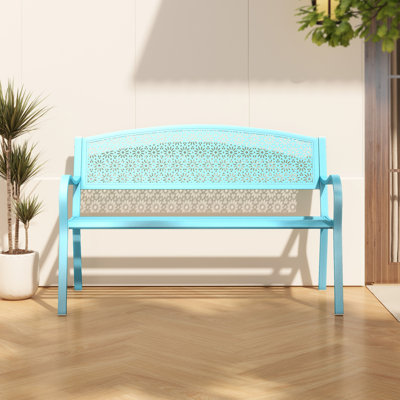 Branka Metal Outdoor Bench by Lark Manor