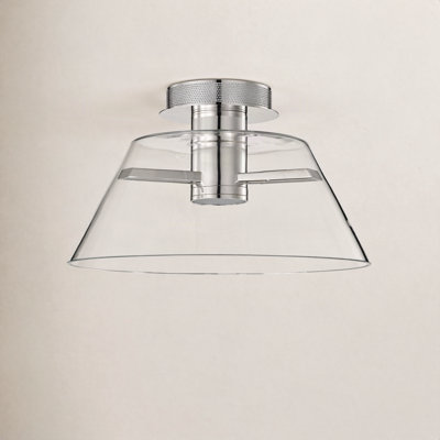 Hales 17" Single Light Semi Flush Mount