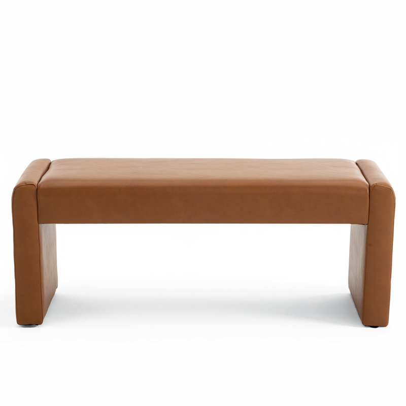 Velvet/Faux Leather Entryway Bench End Of Bed Bench Upholstered Modern Window Bench Comfy Ottoman For Dining Room/Bedroom/Living Room/Hallway/Indoor